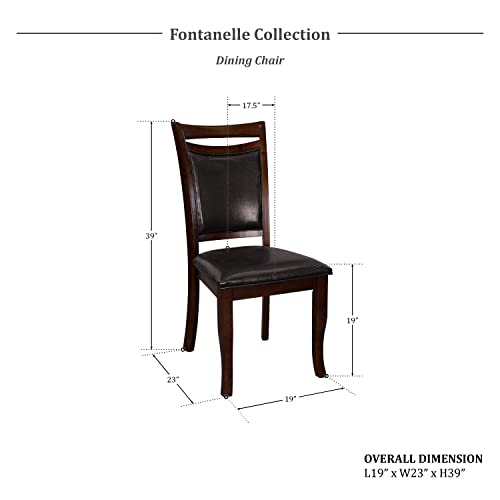 Lexicon Fontanelle Dining Chair (Set Of 2), Dark Cherry #TOP1