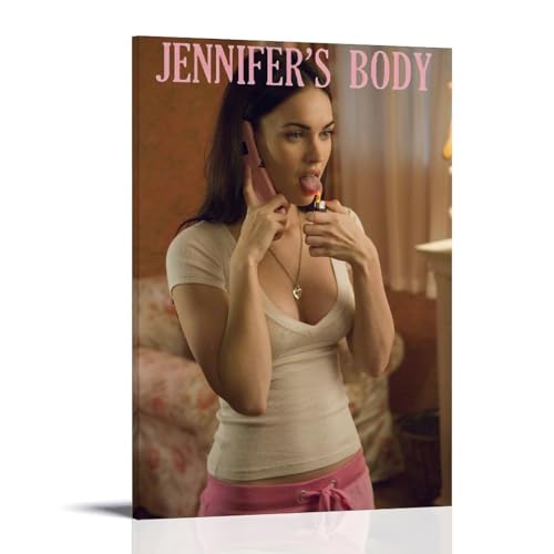 Jennifer's Body Movie Poster Megan Fox Hot Girl Poster 90s Canvas Wall Art Room Aesthetic Decor Posters 20x30inch(50x75cm)