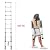 Telescoping Ladder 10.5ft 3.2M 330LB Capacity Aluminum Light Weight Folding Extendable 11 Steps Compact Size Portable for Indoor Outdoor Decoration Roof Work RV Camper
