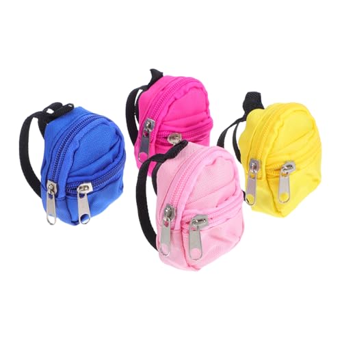 Mikinona Mochila para Muñecas En Miniatura 4 Unidades para La Escuela para Niñas Pequeñas Novedosa para Casa De Muñecas