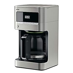 Braun BrewSense 12 cup Drip Coffee Maker, Stainless Steel, KF7070SI