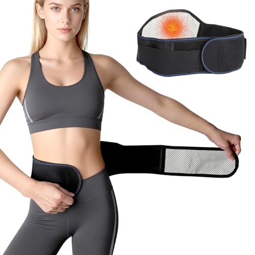 HENGBIRD Selbstheizender Rückenstützgürtel mit Magnettherapie Wärmegürtel für Rücken und Taille Verstellbarer Lendenwirbelsäulen Gürtel für Herren und Damen für Täglichen Gebrauch und Rückenkomfort