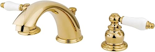 Vista 11 de Kingston Brass KB978B - Grifo victoriano de baño amplio, centro ajustable de 8 pulgadas, níquel cepillado cepillado níquel