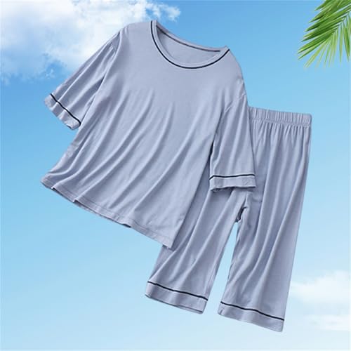 𝐏ajamas Set for Boys Girls Lightweight Short Sleeve 𝗦leepwear Elastic Waist Pants Set Comfort 𝐏ajamas Outfit4