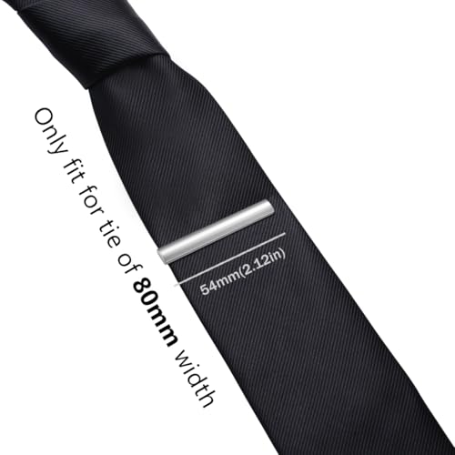 Image of HONEY BEAR 5cm /5.4cm /6cm Mens Tie Clip Bar for Normal Size Steel Business Wedding Gift 1.97 inch /2.12 inch /2.36 inch