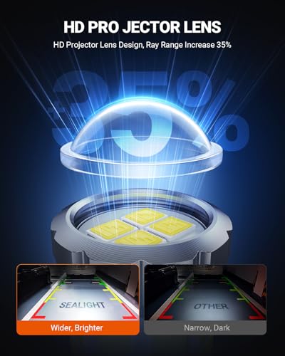 Image of SEALIGHT 2026 921 LED Bulb, 700% Super Bright 912 T15 Led Reverse Light, Canbus Error Free 906 904 916 W16W LED Bulbs, 6500K White, Non-polarity, Automotive Back Up Light Assemblies, 2PCS