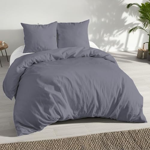 MALIKA® Bettwäsche 135x200 4 teilig | ÖkoTex Zertifiziert & für...