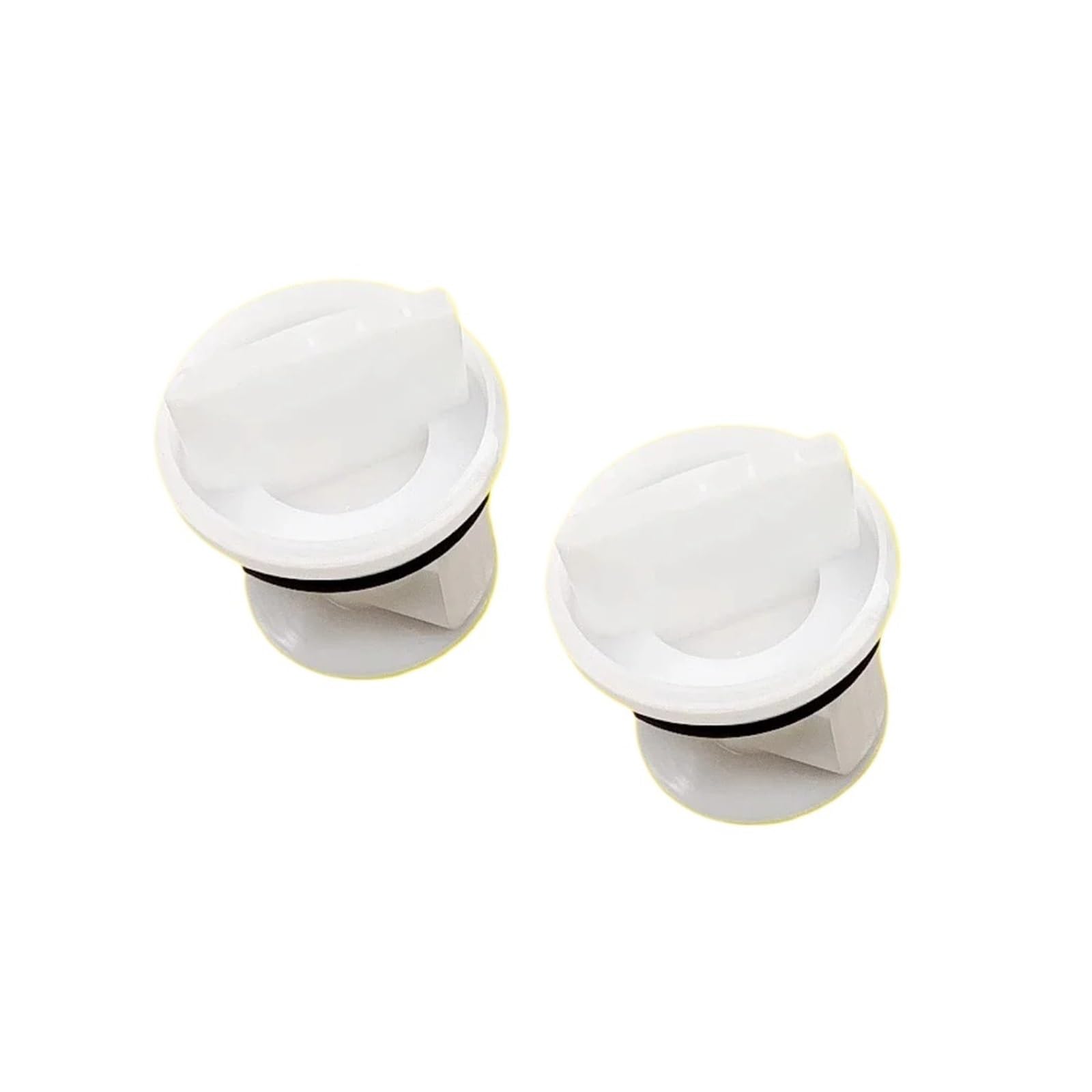 Drum Washing Machine Drain Pump Filter Plug, Compatible For Siemens, Bosch(2PCS white)