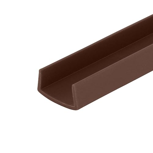 Outwater Plastics Brown 3/4'' Styrene Plastic U-Channel/C-Channel 36 Inch Lengths
