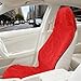 Ywdiml Waterproof Car Towel Seat Cover, Non-Slip Soft Vehicle Sweat Towel Protector, Machine Washable Automotive Front Seat Sweating Cover Accessories, Universal for SUV Trucks (Red)