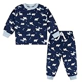 Gerber Toddler Boys' 2-Piece Fleece Pajama Top and Pant Set, Polar Bears, 4T