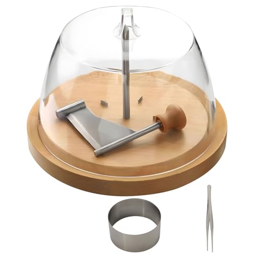 JSGHGDF Herramienta de corte de queso de alta calidad con cubierta protectora y pinzas para preparar atractivos adornos florales y de chocolate para postres herramienta de lavado a mano
