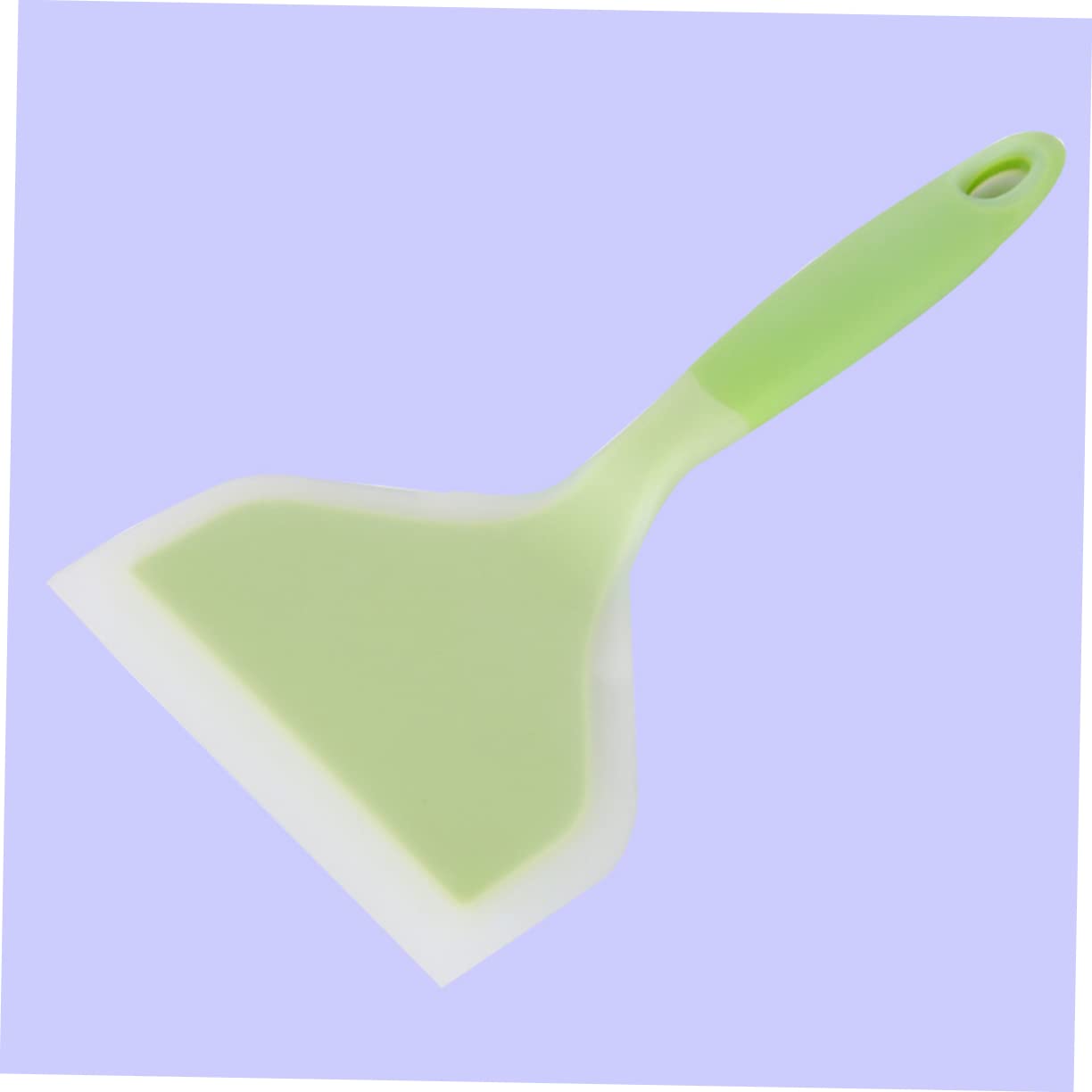 FUNOMOCYA 2pcs Frying Pan Non-stick Silicone Spatula Turner Heat Resistant Dishwasher Safe Kitchen Utensil