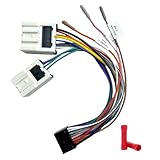 Aftermarket Radio Wiring Adapter Compatible with Nissan 1995-2013/Infiniti 1997-2012, 16Pin Android Car Stereo Harness with SWC Reverse, Fits for 350Z Pathfinder Xterra Frontier FX35 G35