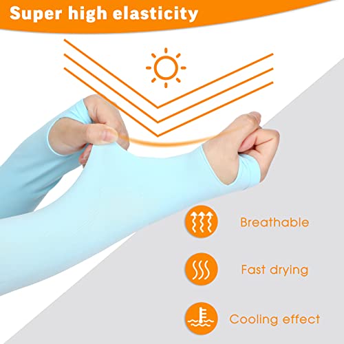 12 Pcs Women Uv Protection Set Wide-Brim Sun Hat With Ponytail-Hole Cooling Arm Sleeves For Summer Outdoor Fishing Activity (Lovely) #TOP2