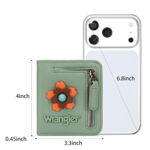 Image of Montana West X Wrangler Small Wallets Woman Slim Thin Wallet Card Cases Money Organizer Cute Wallets Women with Rfid Lining