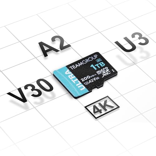 Tarjeta Micro SDXC 256 GB V30 Teamgroup para grabación continua de seguridad y cámaras domésticas 4