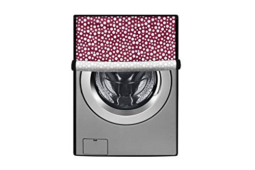 Image of Stylista Washing Machine Cover Compatible for Front Load Bosch WAK20166IN 6.5Kg Polka dot Pink Color Pattern
