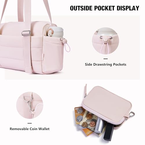 Small Gym Bag for Women 2 Set Mini Gym Duffle Bag with Wet Compartment and Coin Wallet, Gym Tote Bag for Workout/Sport/Travel4