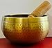 Indian Consigners Handmade Tibetan Singing Bowl Set for Meditation, Yoga, Chakra Balancing, Nepal Made with Perfect Frequency (Large (4 Inches))