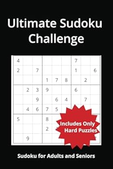 Paperback Ultimate Sudoku Challenge: Expert-Level Sudoku Puzzles. For Adults with Solutions at the Back. Book