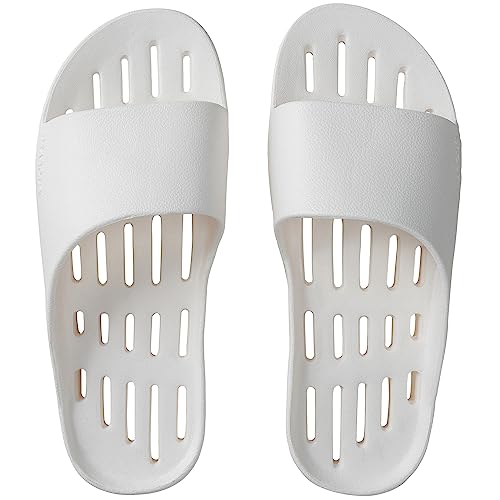 DEARCUS Shower Slipper Ultra Lightweight & Durable Slim Sole - Quick Drying Pool Slides Slippers with Optimal Height and Soft - Nuvola