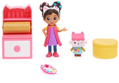 Gabby's Dollhouse, Mini set Studio d’arte, con Gabby e Baby Scatola, giochi per bambini dai 3 anni in su - Immagine 1
