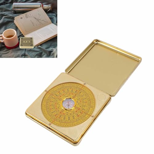 Brújula Feng Shui Luo Pan con cubierta abatible miniatura 4