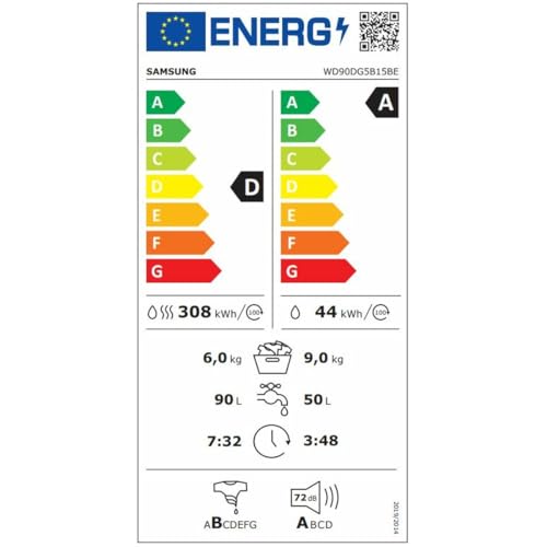 Samsung WD90DG5B15BEEC - vue 3