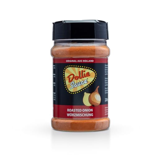 Dollie Roasted Onion Gewürz Grillgewürz 220g Gewürzmischung - perfekt für Fleisch, gegrilltes, Hackfleisch,Burger, Kartoffelgerichte, Gemüse & Dips