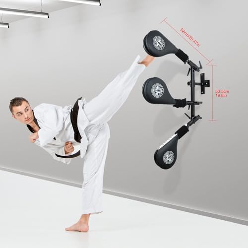 Taekwondo Kick Pads, cibles d'entraînement murales pour arts martiaux, 3 coussinets de frappe pour adolescents et adultes