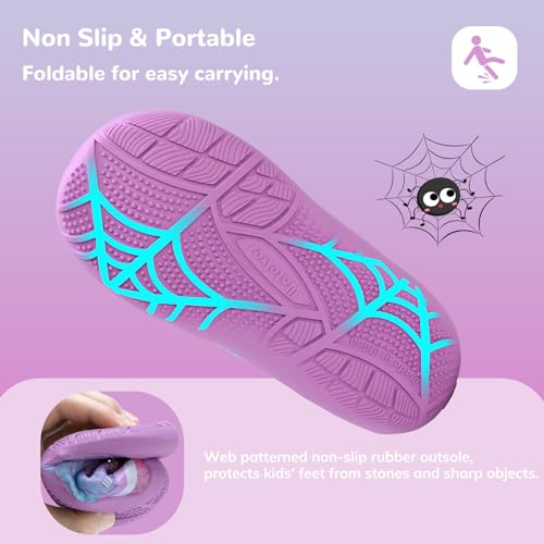 Image of WateLves Wide Toddler Water Shoes Kids Barefoot Athletic Sneakers Girls Boys Quick Dry Aqua Socks for Beach Hiking Swim Kayak Sport Accessories, Camping Essentials