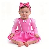 Beipegin Disfraz Princesa Niña Bebé Cuento de Hadas Vestido Princesa Niña con Diadema Disfraz Bebe Disfarce Halloween Carnaval Bebe 3-18 Meses