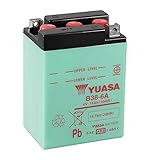 Comprende viti e bulloni Batteria moto Yuasa B38-6A Dry - Fornita secca - 6 V 14 Ah - Dimensioni: 119 x 83 x 161 mm compatibile con DUCATI Mark 3, Scramber 350