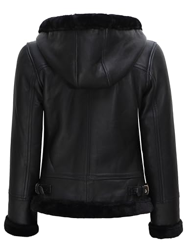 Decrum Women Leather Jacket - Stylish Shearling Leather Jackets For Women3