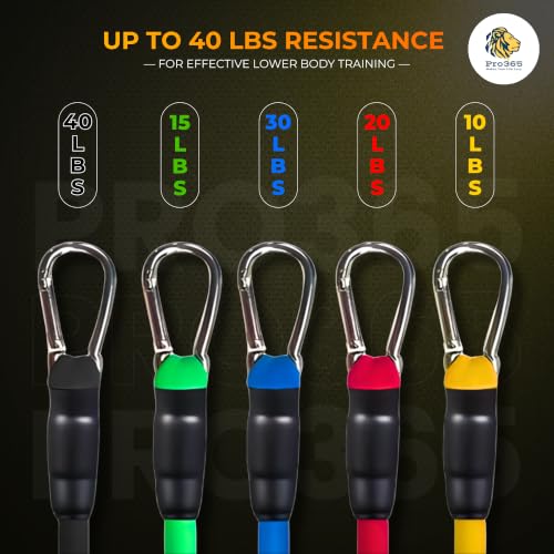 Image of PRO365 Pull Up Bar with Premium Resistance Band Set Combo for Home Workout | No Screws Doorway Chin-Up Bar + Exercise Bands Kit with Handles, Door Anchor & Ankle Straps | Home Gym Fitness Equipment