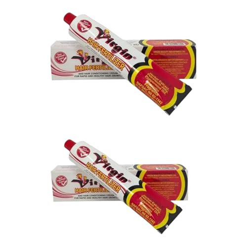 Virgin Hair Fertilizer with Coconut Oil, 125g Tube - 2-Pack Hair & Scalp Cream