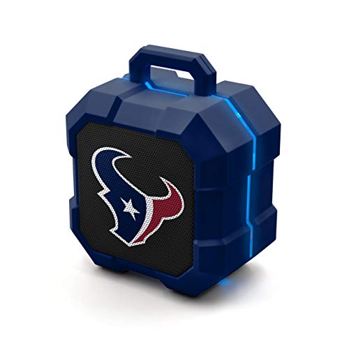 SOAR NFL Shockbox LED Wireless Bluetooth Speaker, Houston Texans