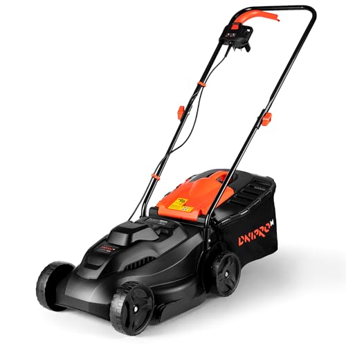 Cortacésped Eléctrico Dnipro-M 32N, 1000W, Corte de 32 cm, Cesta 30 L
