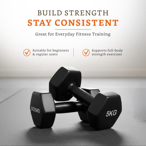 Image of Amazon Brand - Solimo Vinyl Dumbbell