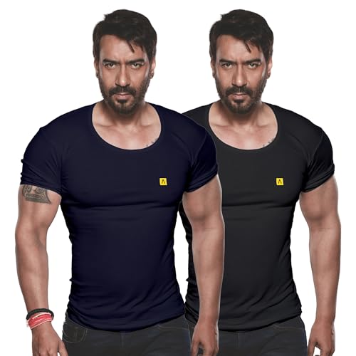 Image of Amul Comfy Men's Vest | Round Neck | Breathable Lightweight Innerwear | Moisture Wicking | Soft Feel | Pack of 2 | Color May Vary