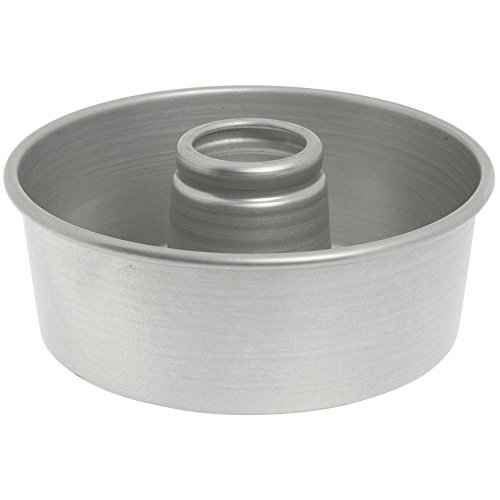 Bundy Chicago Metallic Aluminum Angel Food Cake Pan with AMERICOAT Glaze - 10Dia x 3 3/4D Bundy Chicago Metallic Aluminum Angel Food Cake Pan with AMERICOAT Glaze - 10"Dia x 3 3/4"D