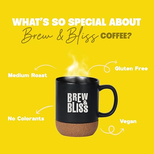 Image of Brew & Bliss Hazelnut Coffee | 60g | Instant Flavored Cafe Style Coffee | 100% Authentic Strong Coffee Powder for Hot & Cold