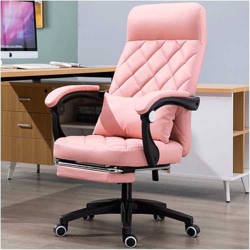 Silla ergonómica para juegos de oficina con reposapiés y función de masaje