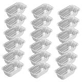 FUNOMOCYA 50 piezas Moldes Rectangulares de Aluminio para Hornear Pan Bandejas Reutilizables para Contacto Alimentario Aptas para Horno Doméstico y Repostería Saludable