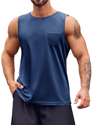 Runcati Tank Top Herren Ärmelloses Männer T-Shirt Sport Training Fitness...