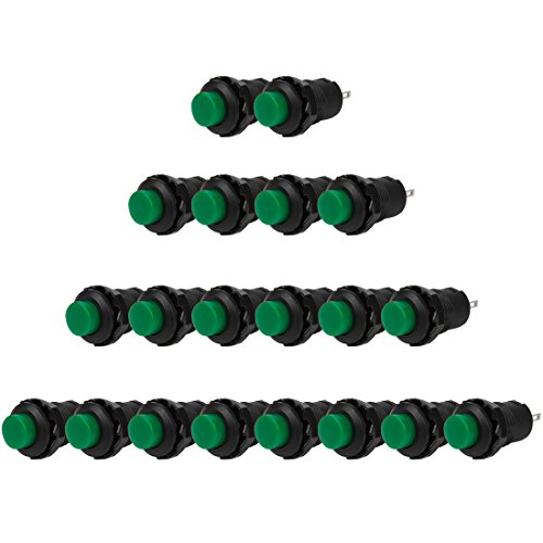 Larcele 20x 12mm Interruttore a Pulsante Non