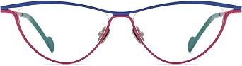 FONEX Colorful Pure Titanium Glasses Frame Women Retro Round Eyeglasses