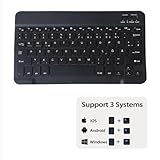 leleyo Keyboard Case for Amazon Fire HD 10 10.1 Inch Case with Keyboard Magnetic Removable QWERTZ for Fire HD 10, Black - Image 2