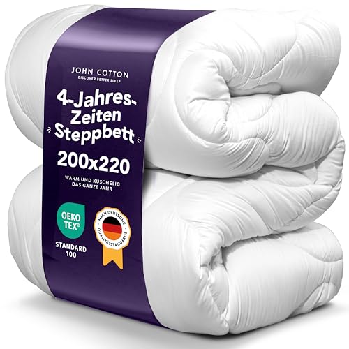 John Cotton 4 Jahreszeiten Bettdecke 200x220 cm – Praktisch alle...